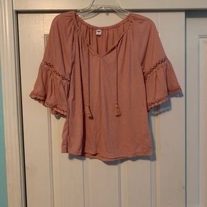 Blush pink blouse